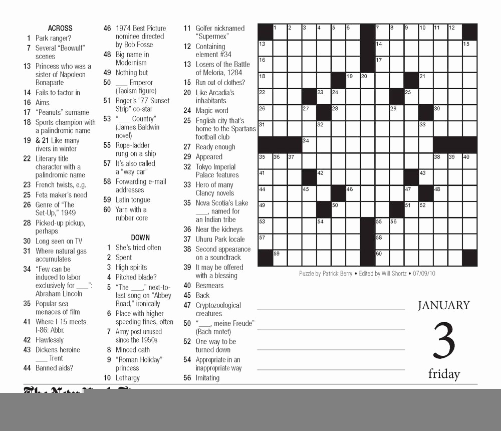 Nyt Crossword June 6 2025 Alberte G Pedersen