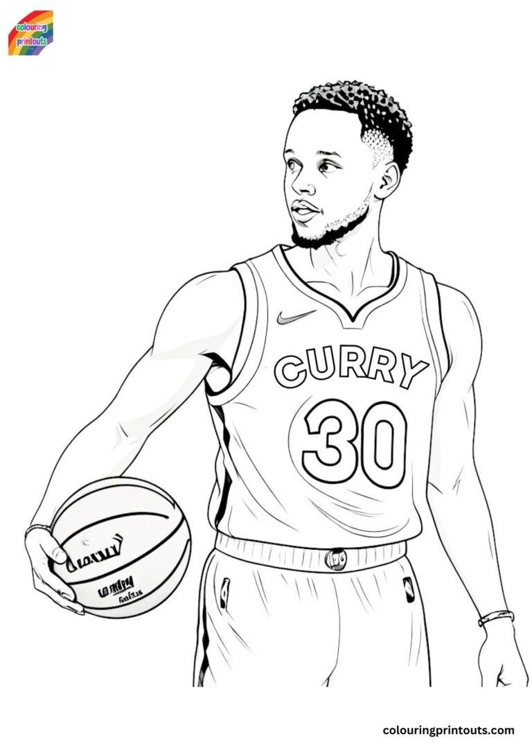 10 Steph Curry Coloring Pages