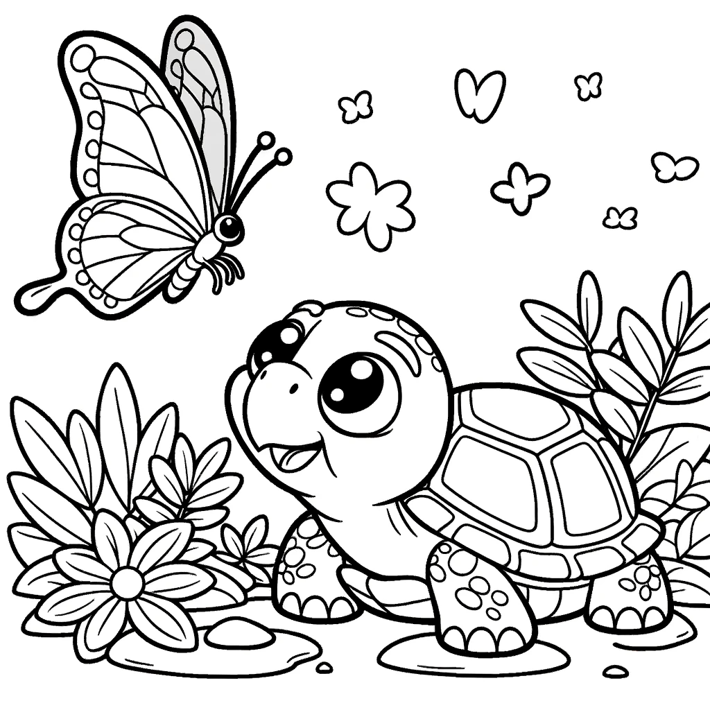 10 Turtle Coloring Pages For Kids Free And Printable Images 