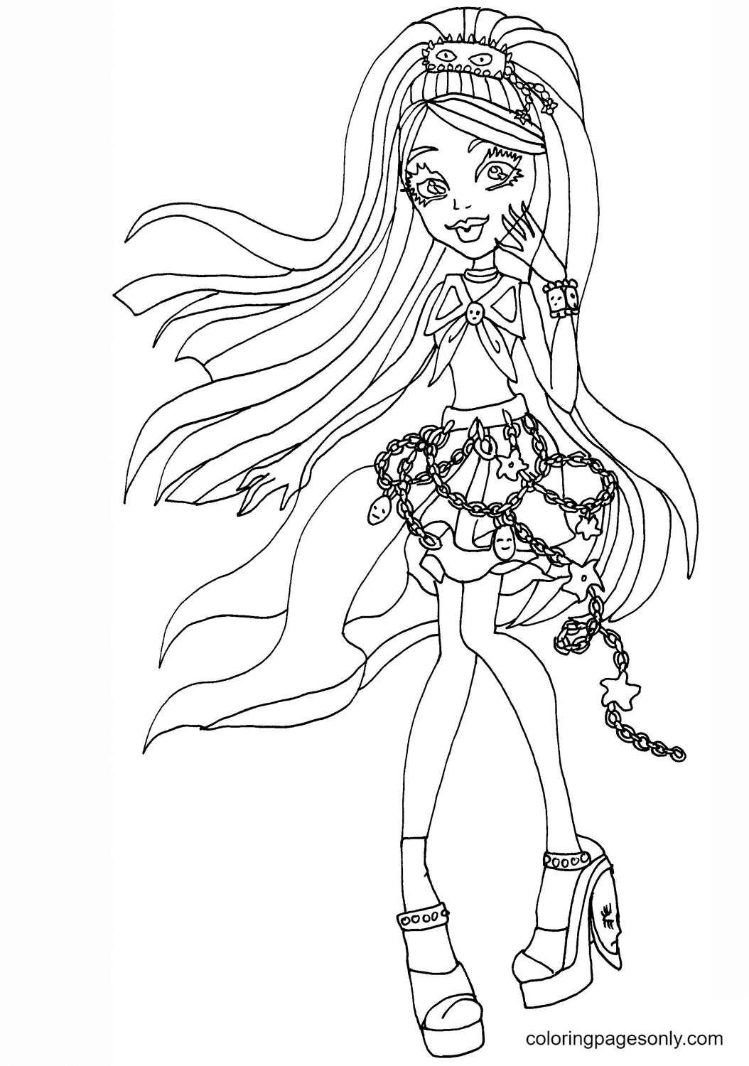 101 Monster High Coloring Pages ColoringPagesOnly