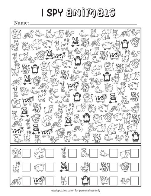 14 Free Printable I Spy Coloring Pages ESL Vault Worksheets Library