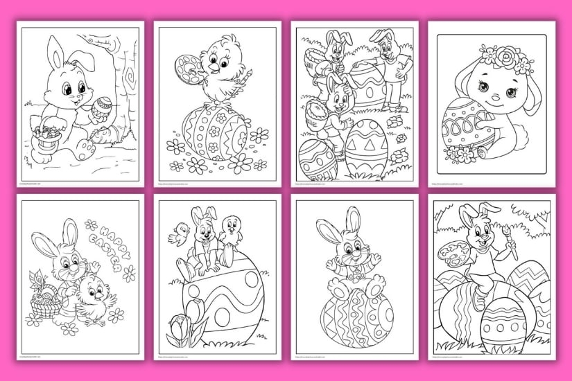 15 Adorable Free Easter Coloring Pages