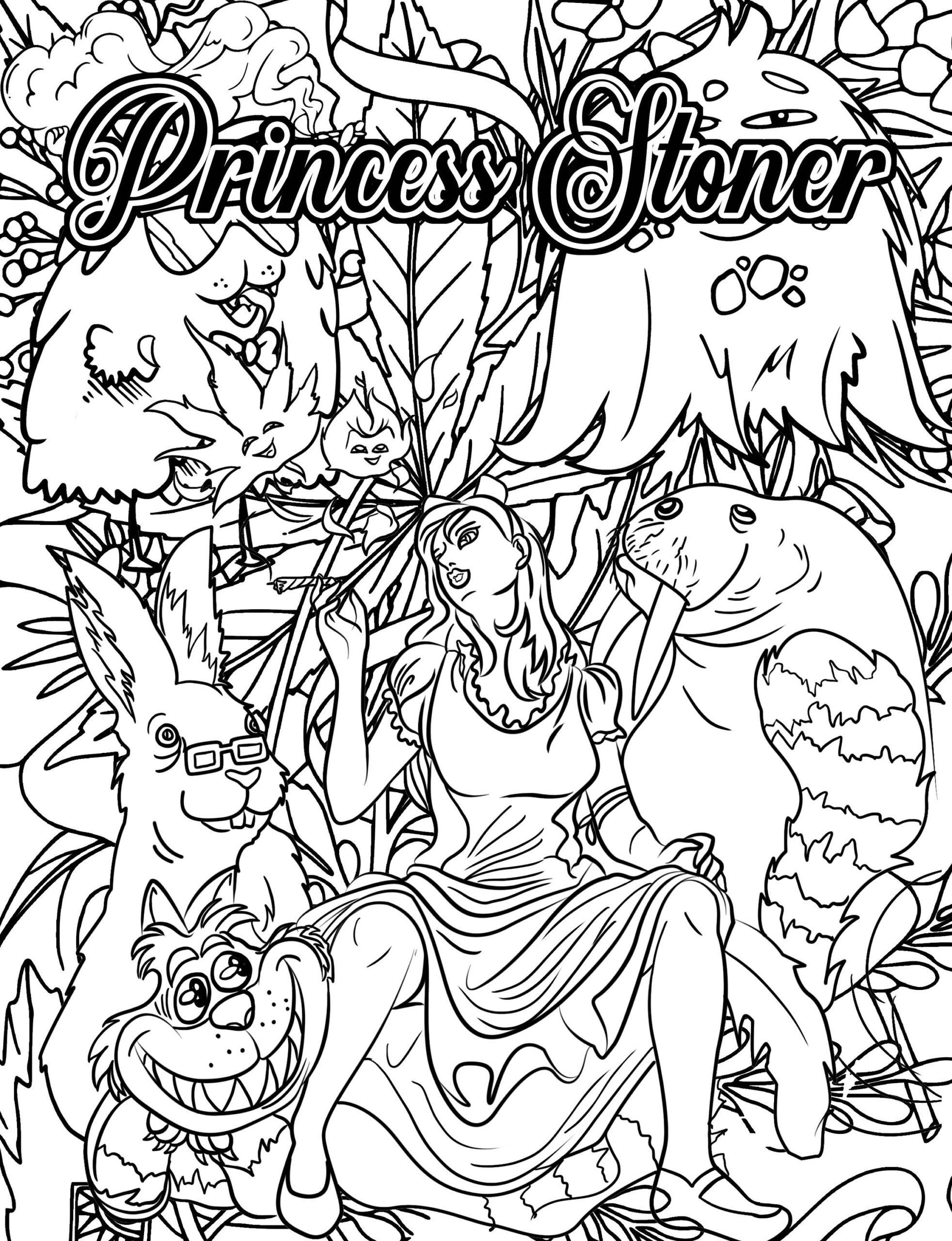 18 Disney Princess Stoner Coloring Book Pages RajineKassius