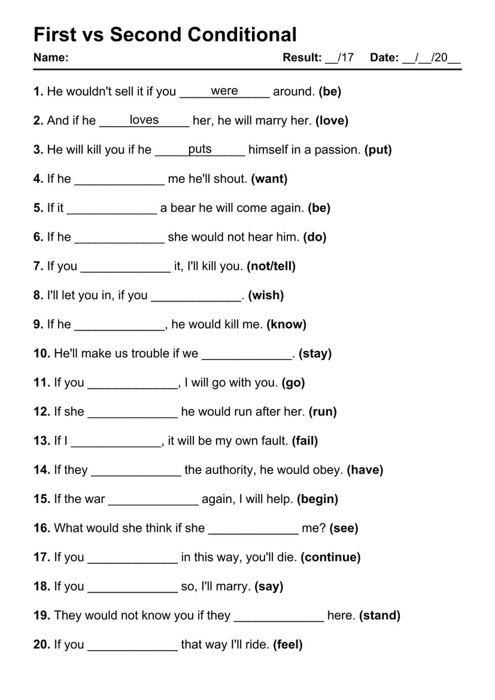 1st First Conditional Worksheet Kidsworksheetfun Vrogue co