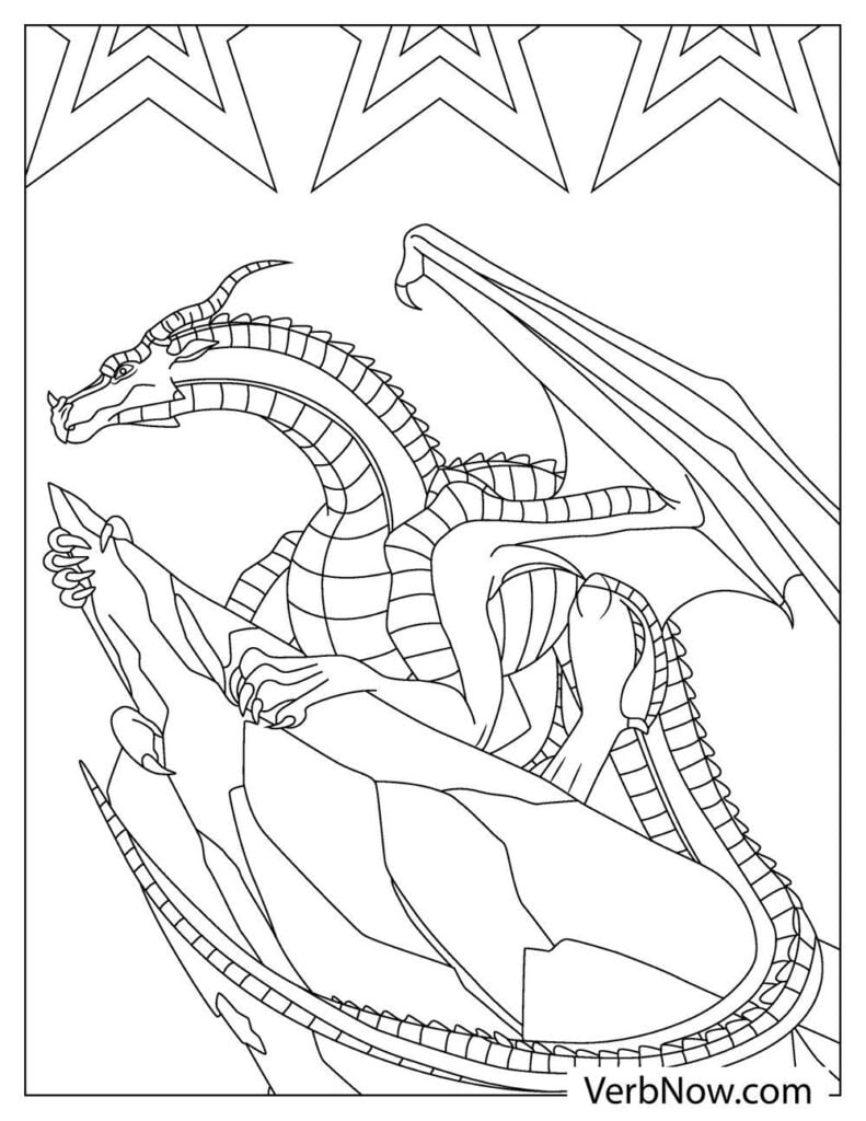 20 WINGS OF FIRE Coloring Pages For Download Printable PDF 