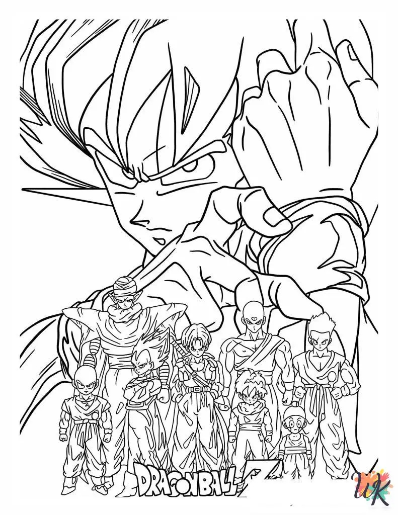 30 Dragon Ball Z Coloring Pages For Kids ColoringPagesWK