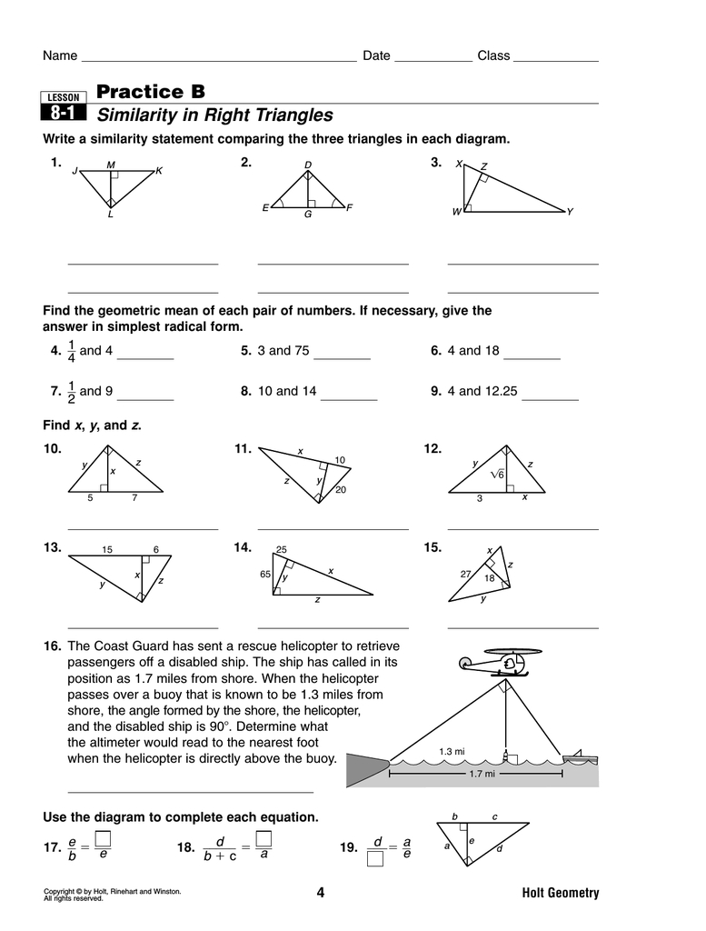 30 Similar Triangles Worksheet Answers Worksheets Decoomo