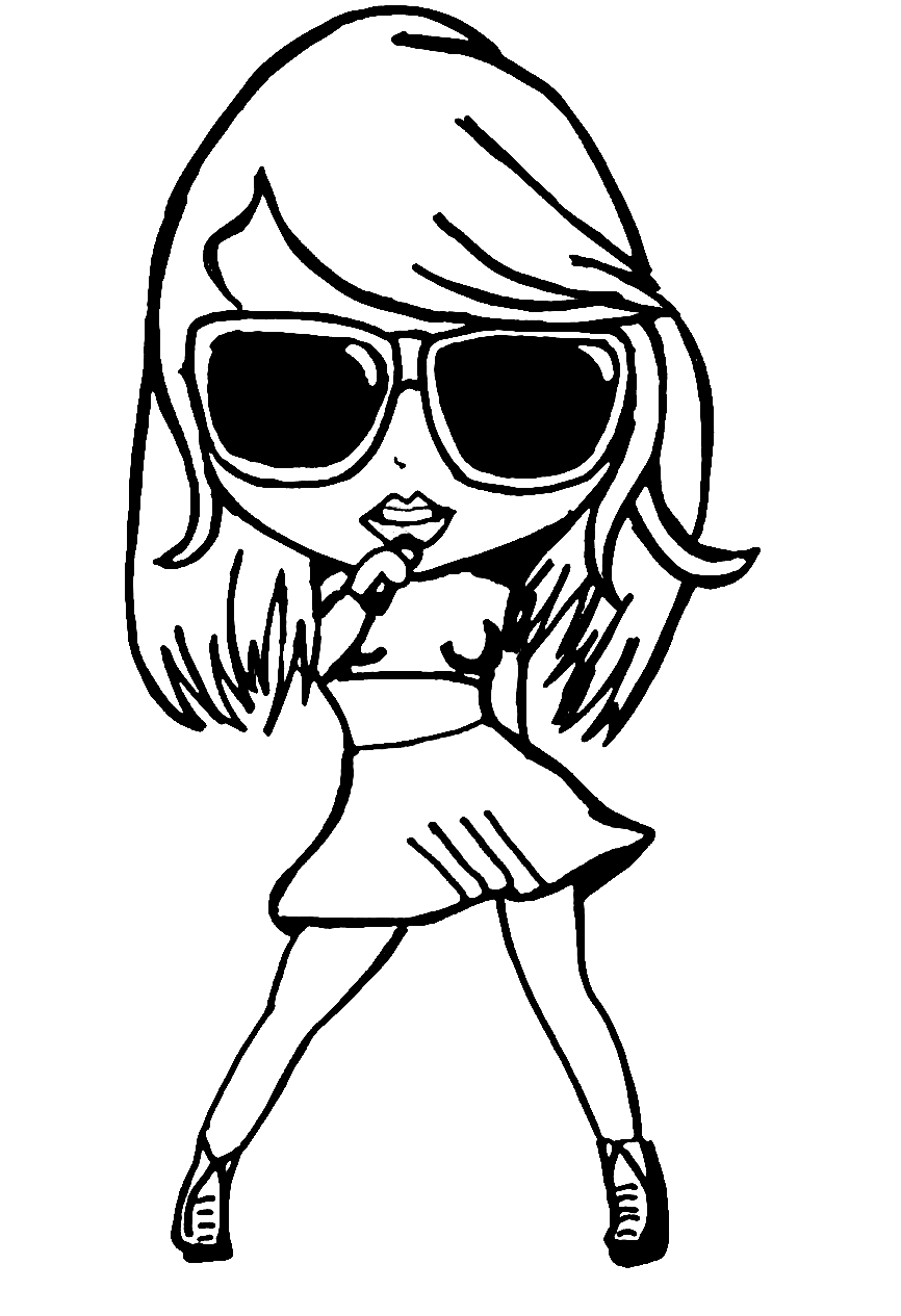 36 Free Printable Taylor Swift Coloring Pages