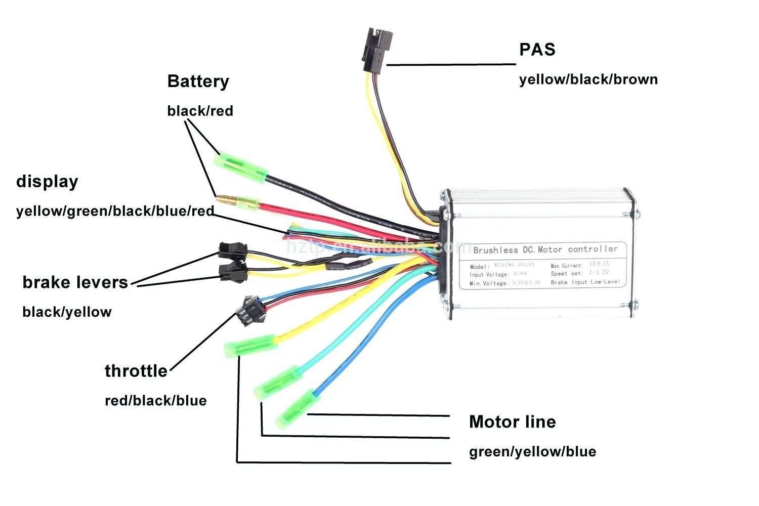 36 Volt E Bike Controller Wiring Diagram