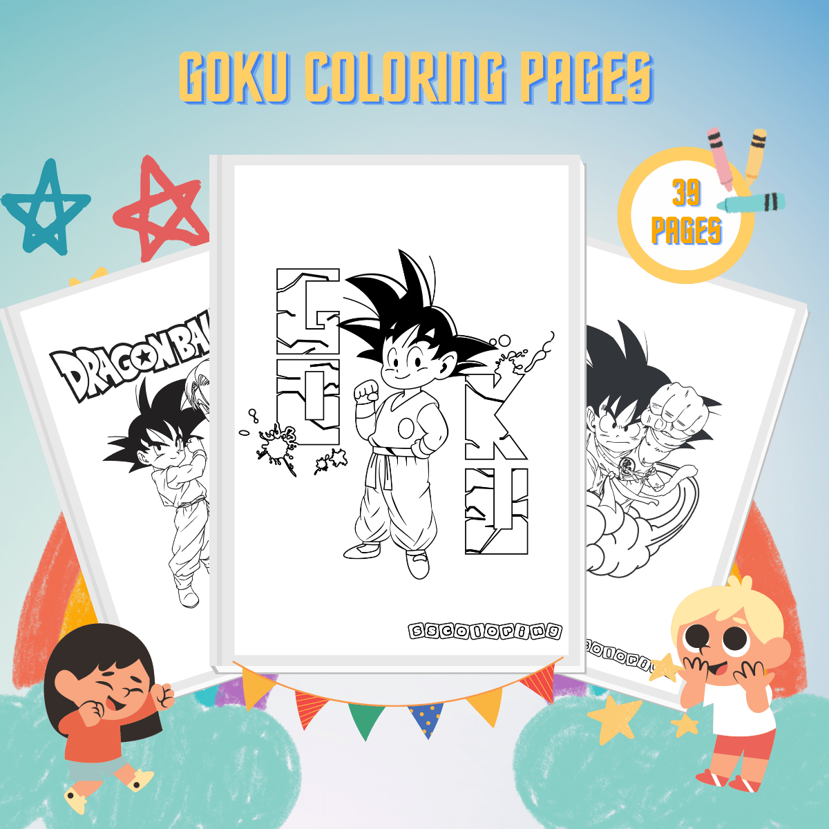 40 Goku Coloring Pages For Kids Free Printable Sheets