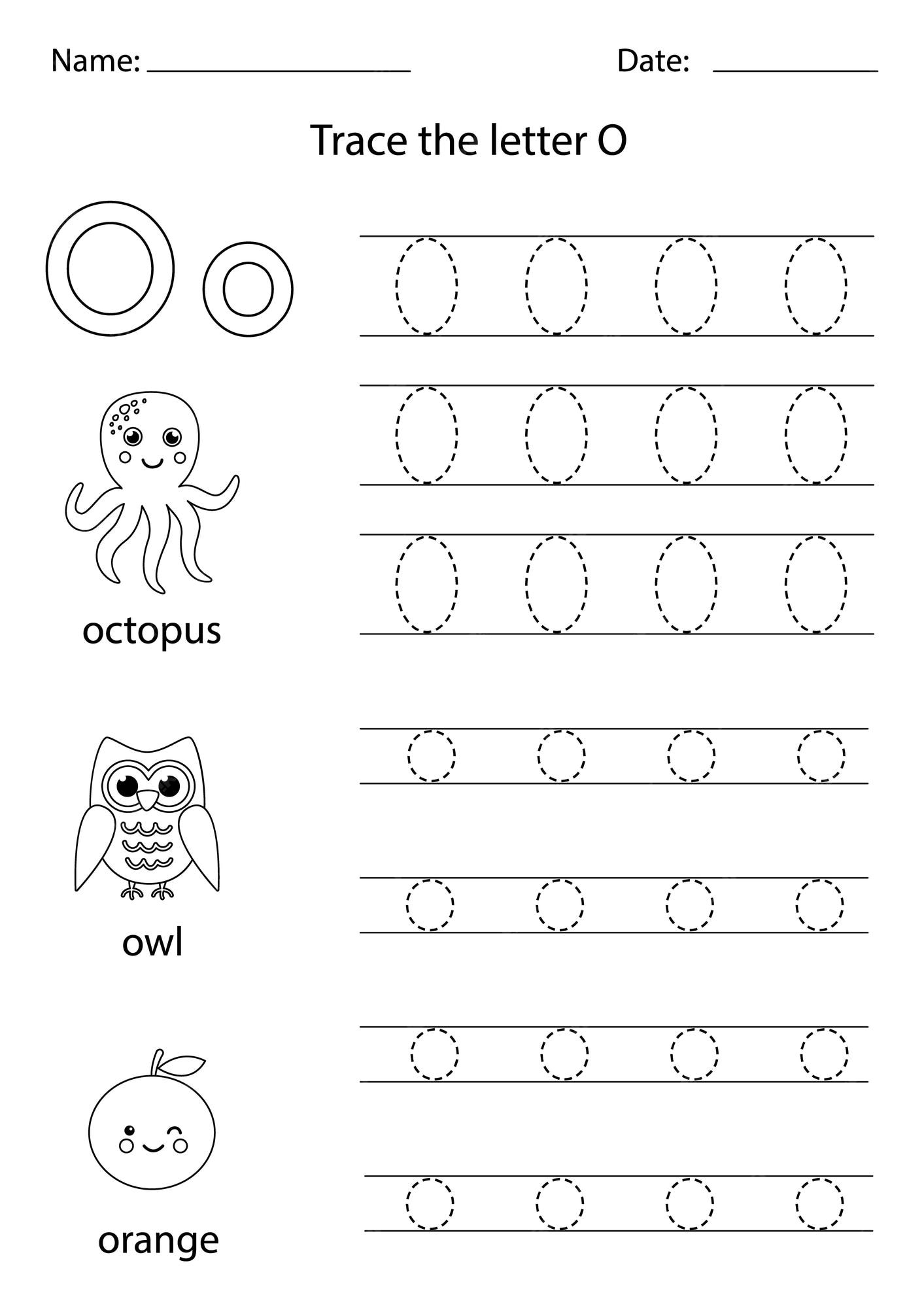 5 Letter O Worksheets Alphabet Phonics Worksheets Letter Of