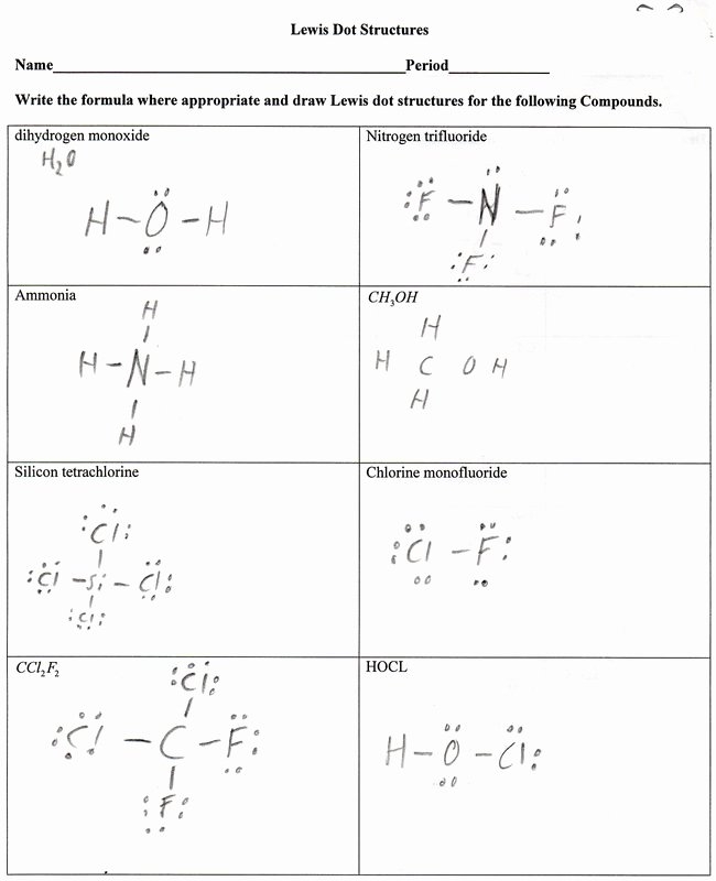 50 Lewis Dot Structure Practice Worksheet Chessmuseum Template Library