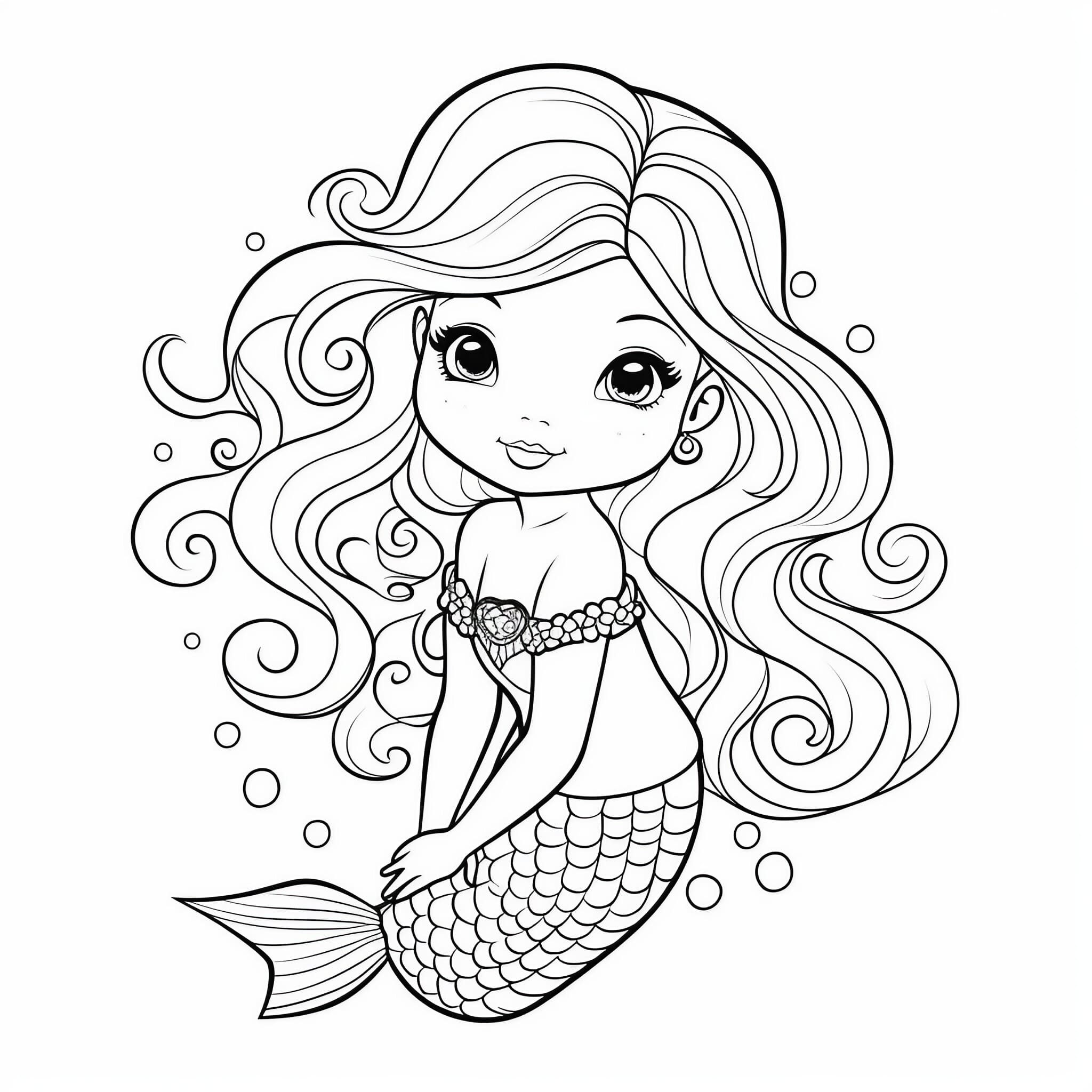  50 Mermaid Coloring Pages For Free And Printable
