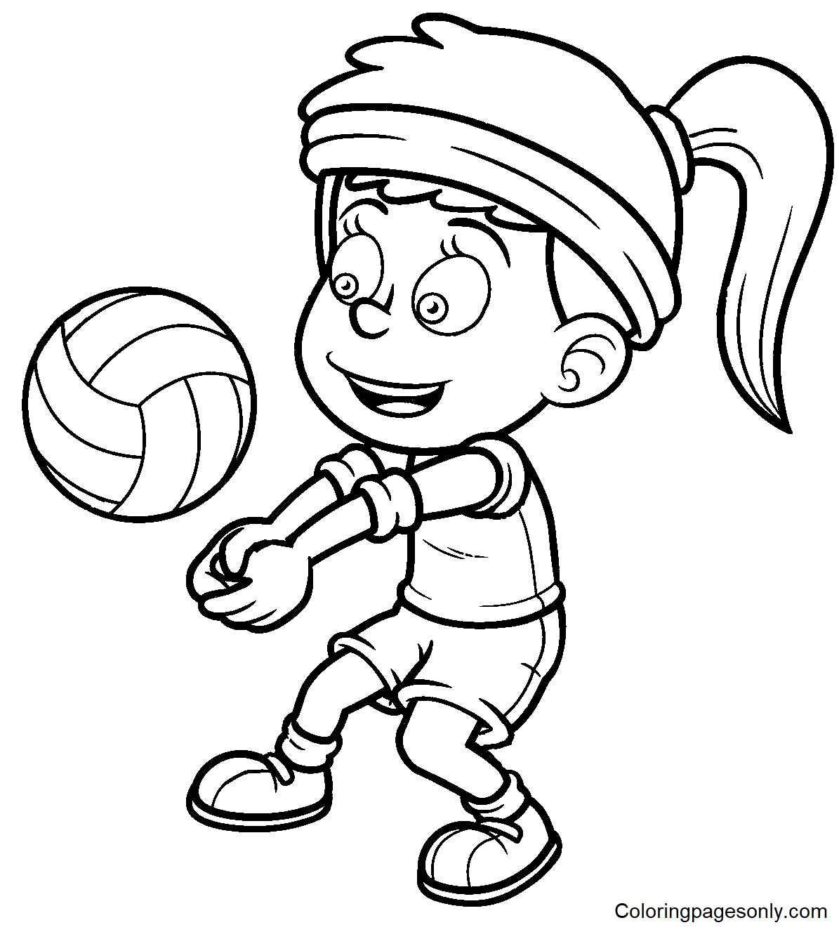 52 Volleyball Coloring Pages ColoringPagesOnly