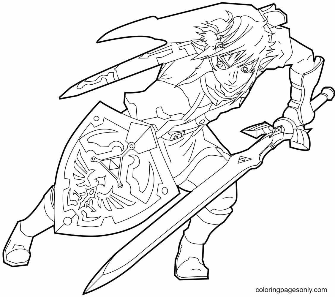 52 Zelda Coloring Pages ColoringPagesOnly