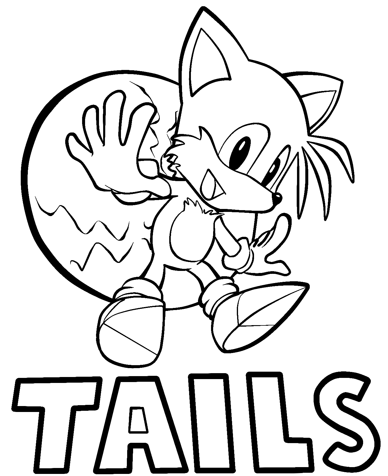 56 Tails Coloring Pages ColoringPagesOnly