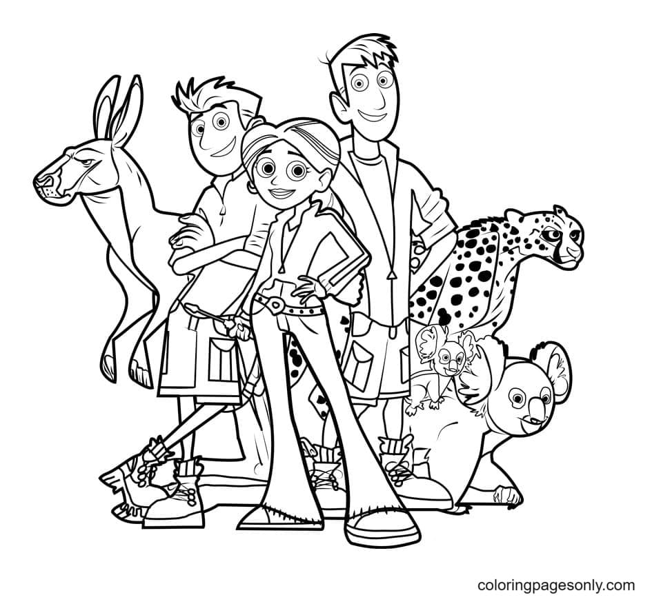 56 Wild Kratts Coloring Pages ColoringPagesOnly