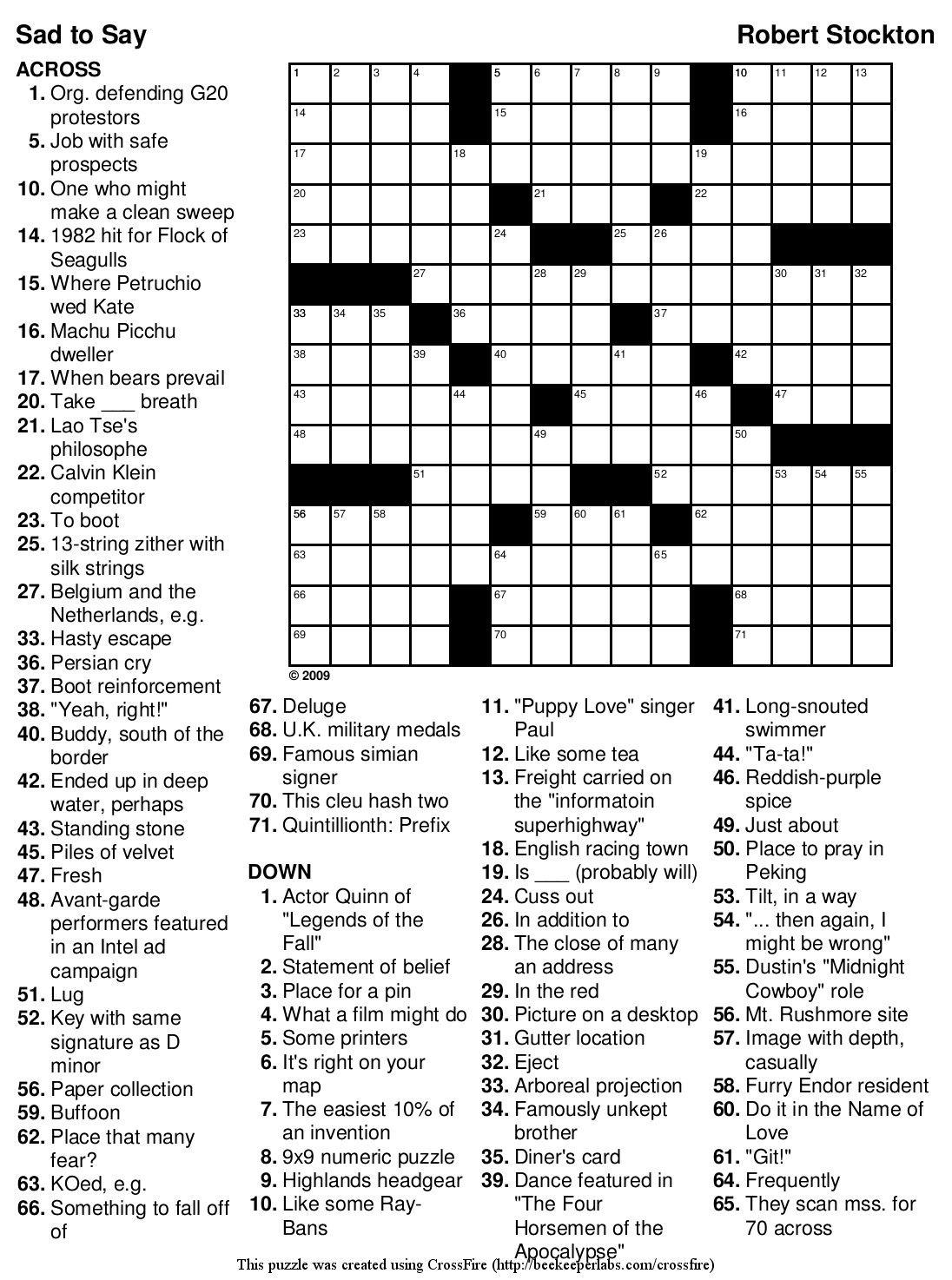 7 Daily Free Crossword Puzzles Printable James Crossword Puzzles