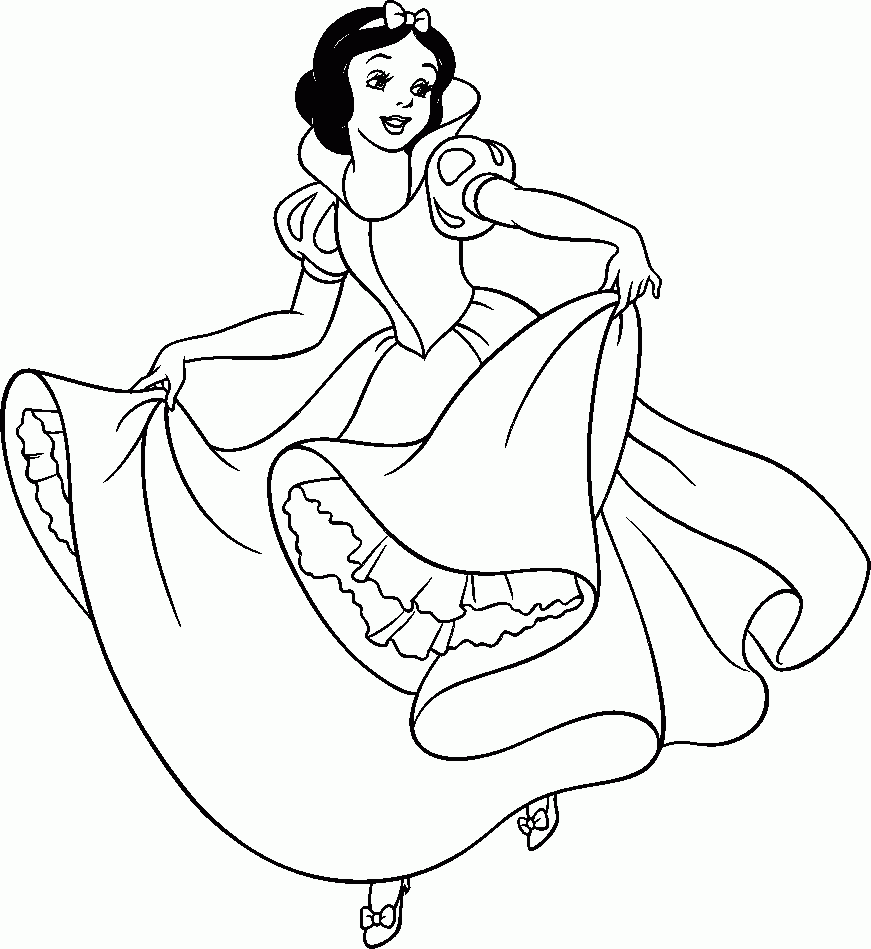 7 Snow White Coloring Pages Printable For Kids