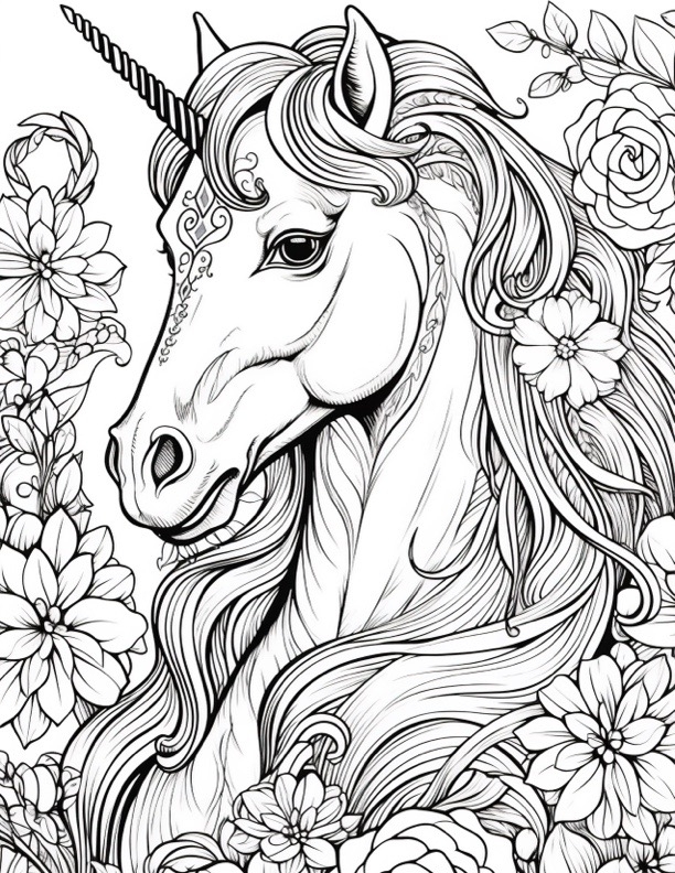 74 Unicorn Coloring Pages Free PDF Printables 60 OFF