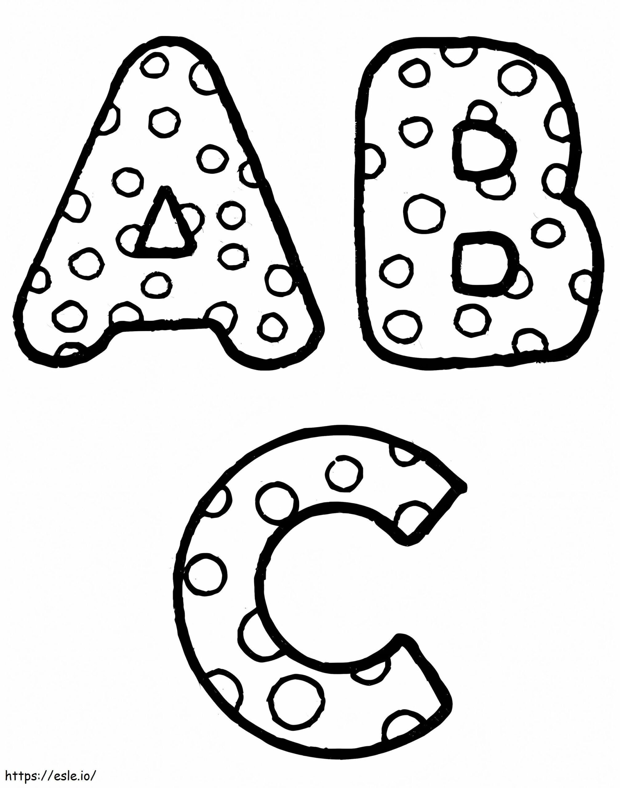 ABC Coloring Page