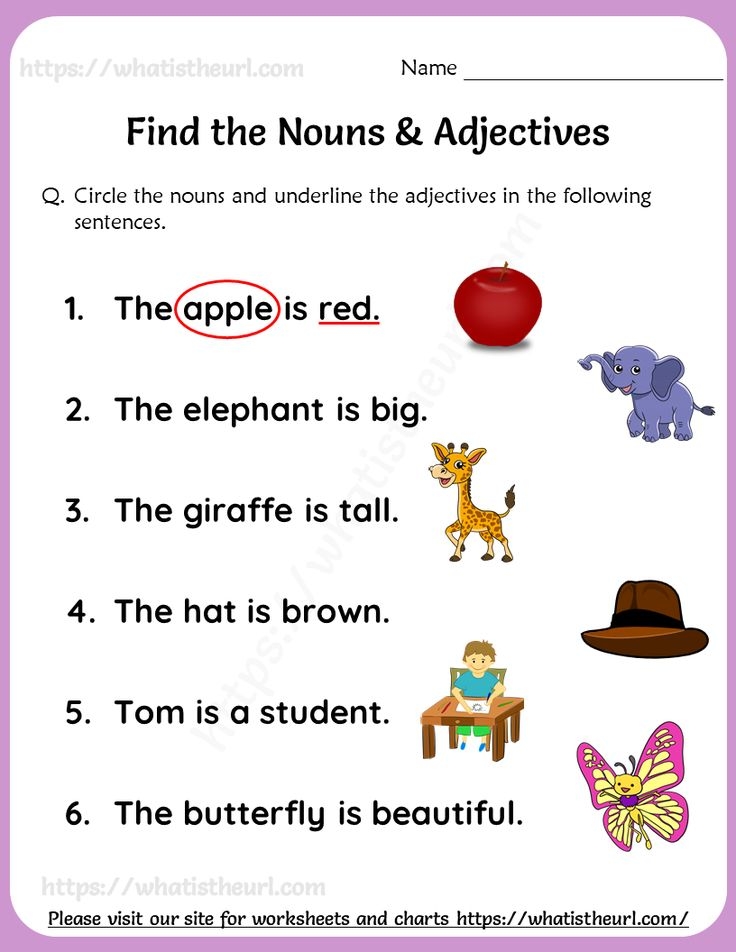 Adjective Activity For Grade 1