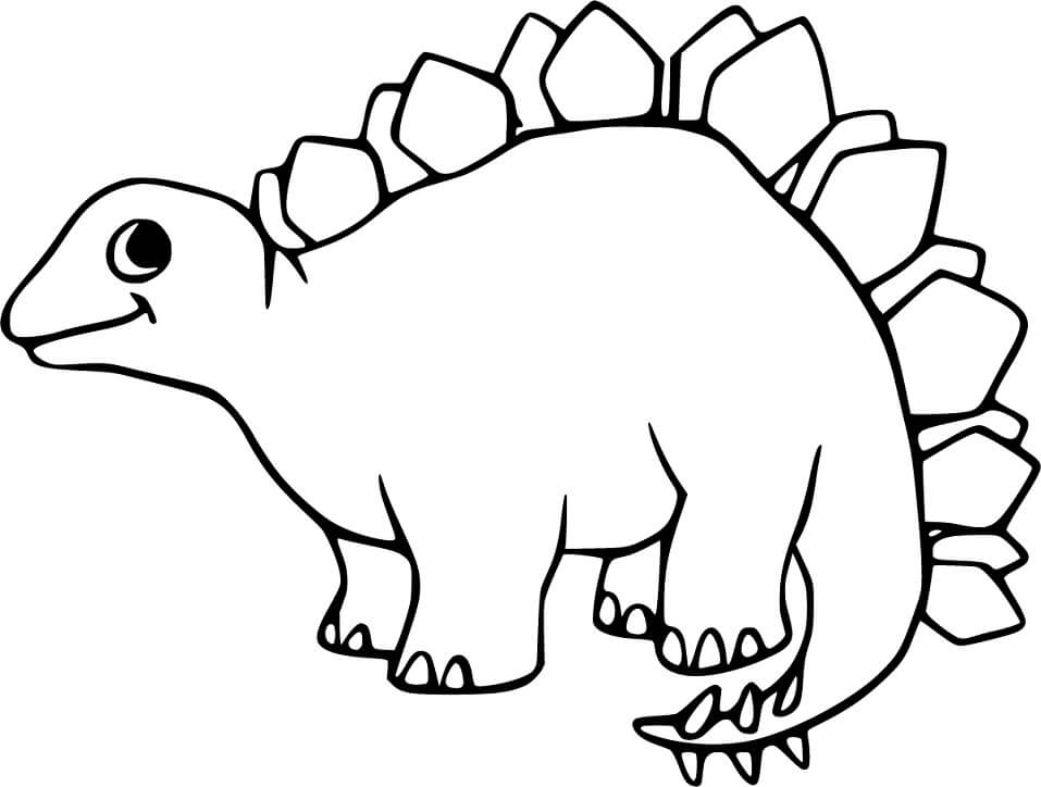 Adorable Stegosaurus Coloring Page Free Printable Coloring Pages For Kids