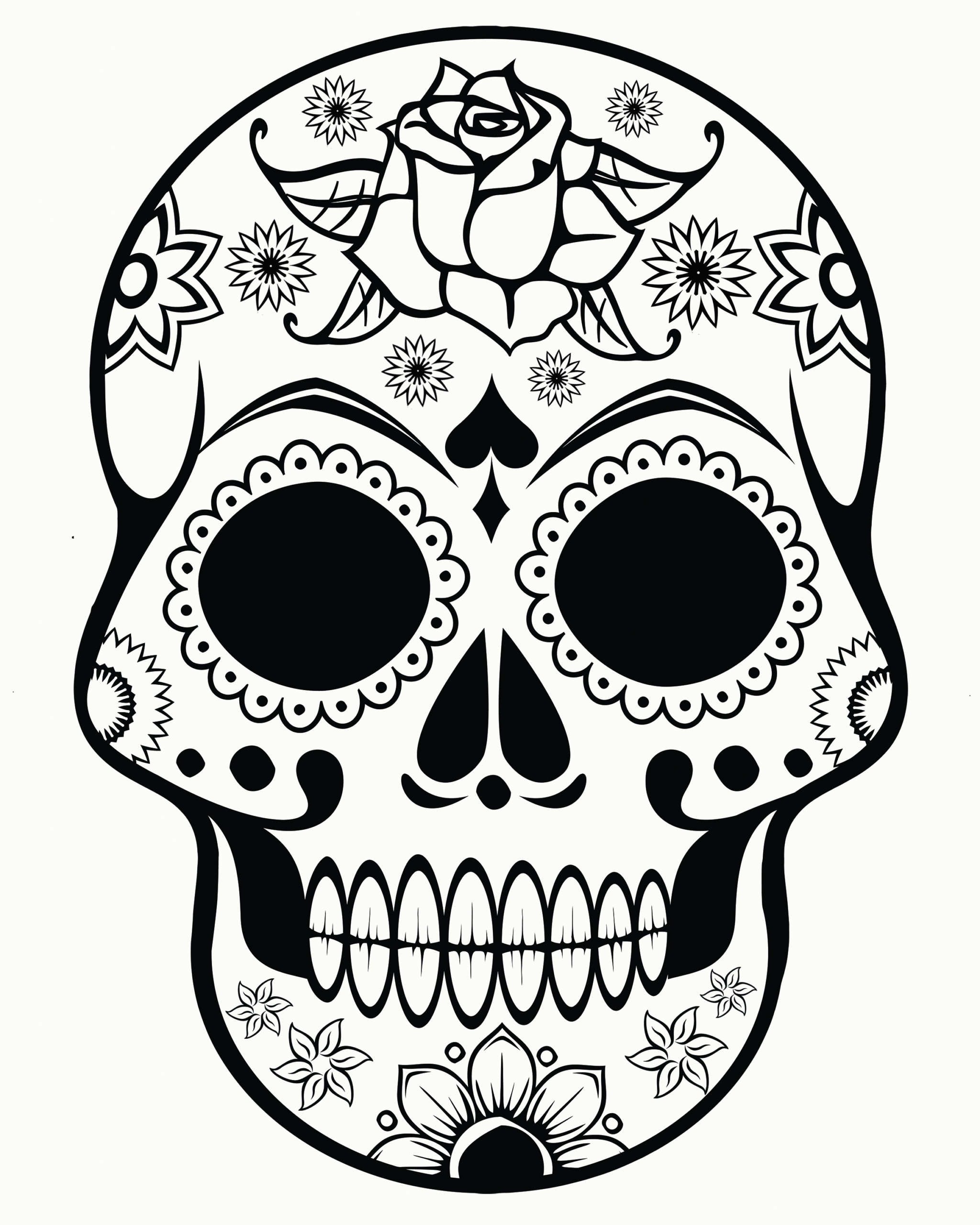 Adult Coloring Pages Skull Coloring Home
