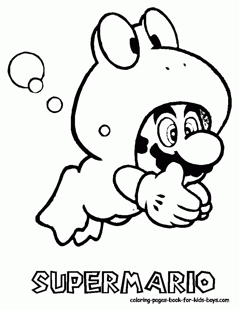 All Mario Characters Coloring Pages Coloring Home