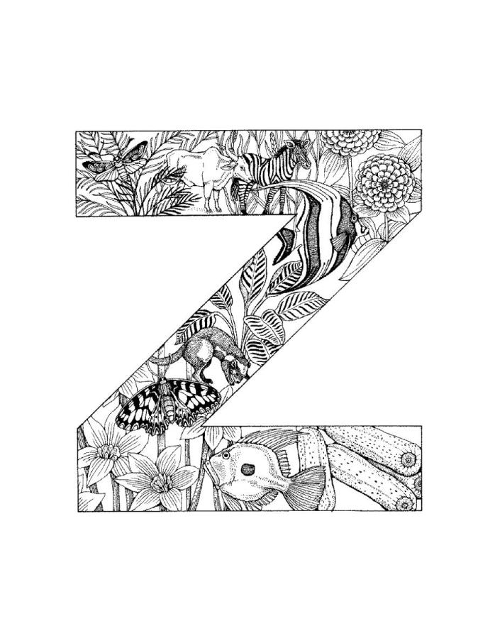 Alphabet Coloring Pages 5 Coloringkids