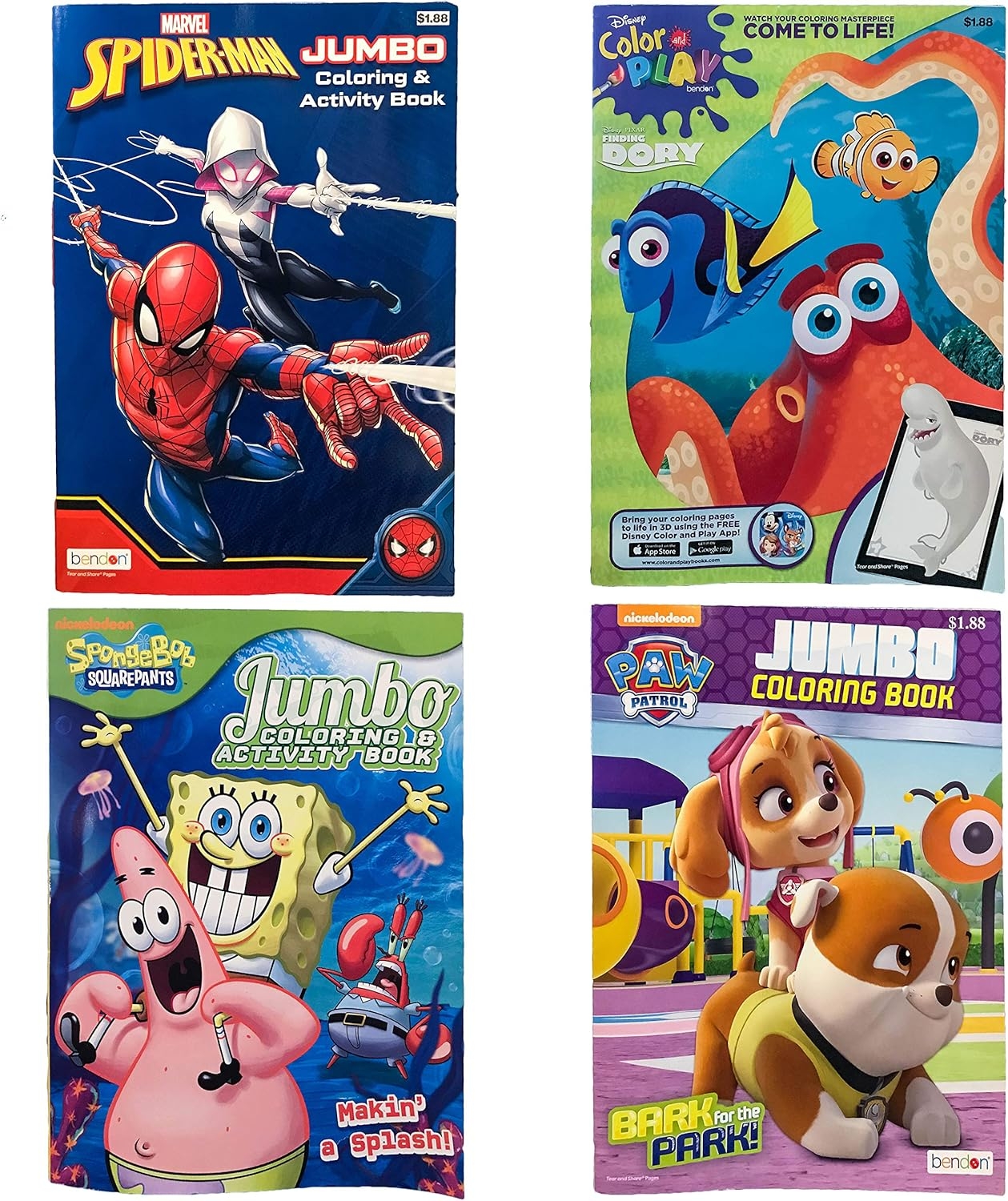 Amazon Bendon Kids Children Nickelodeon Disney Assorted Theme 