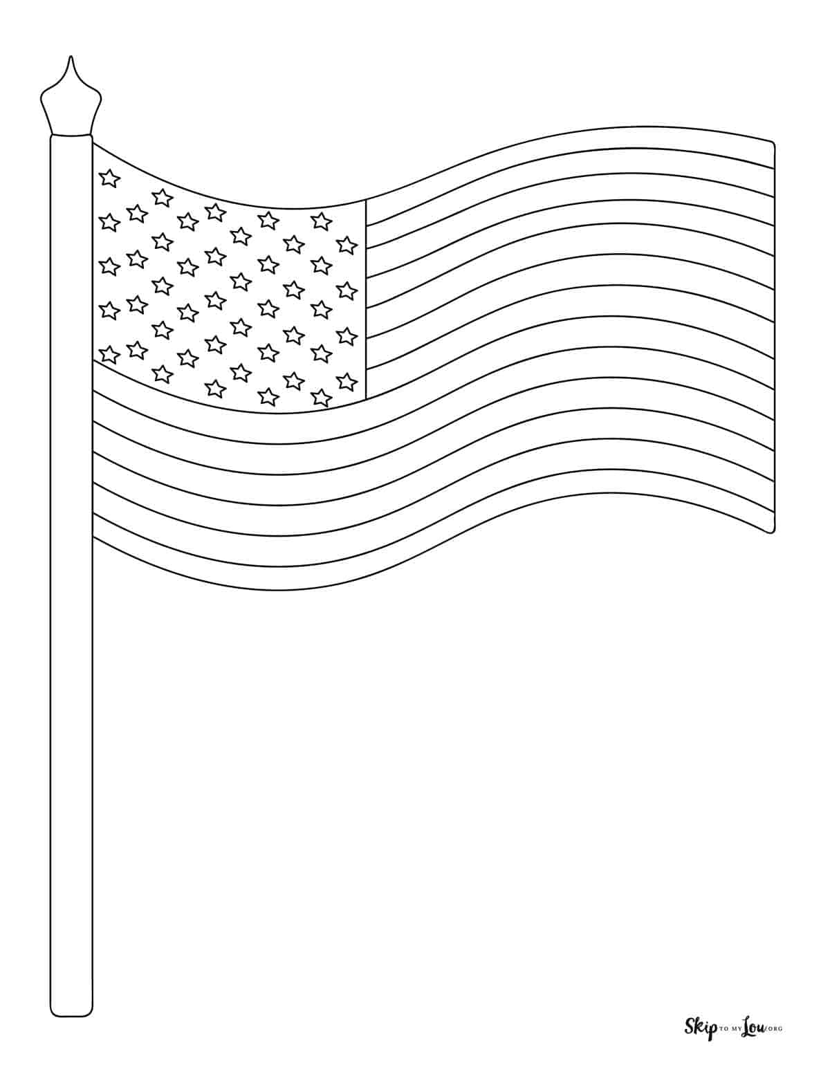 American Flag Coloring Pages Skip To My Lou
