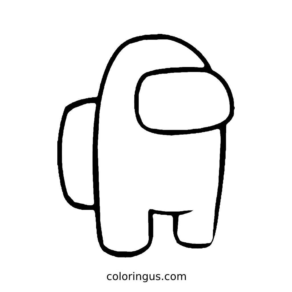 Among Us Coloring Pages Free Printable PDF