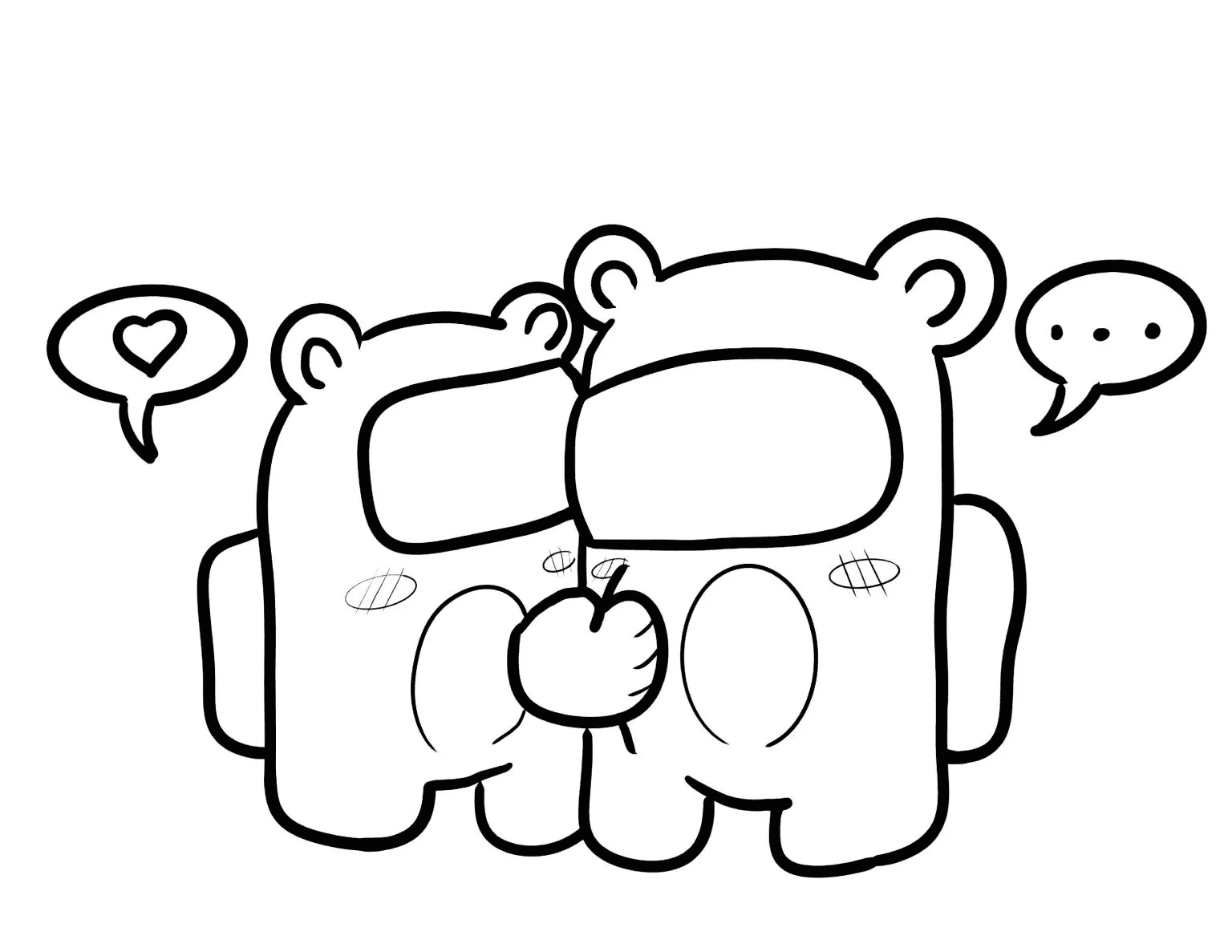 Among Us Coloring Pages Techsasse