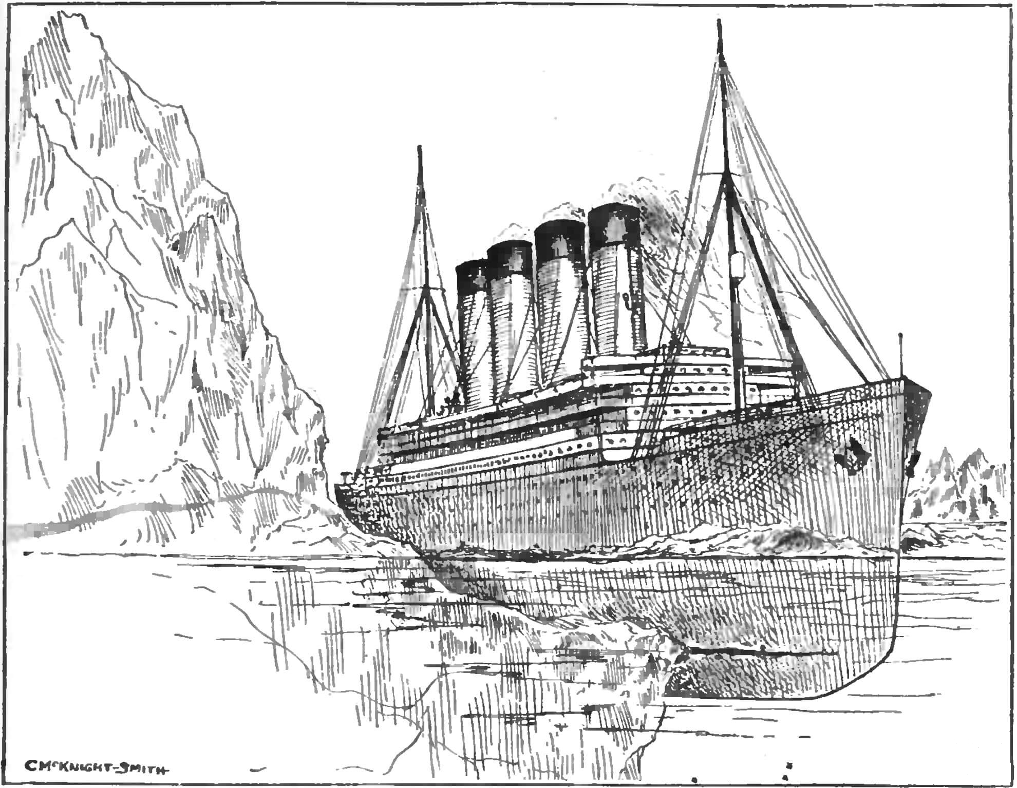 An Unsinkable Titanic Coloring Page ColouringPages