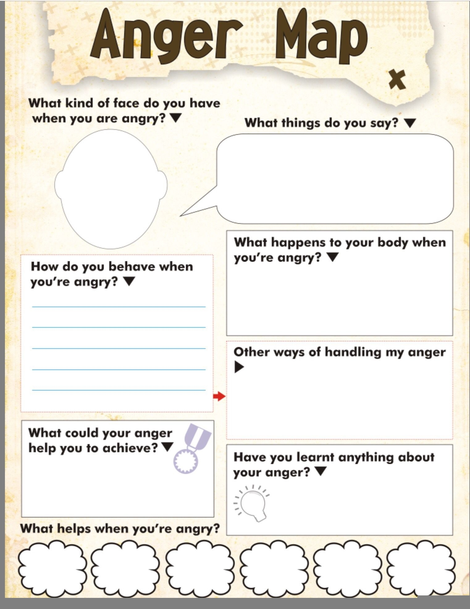 Anger Management Free Printable Worksheets Anger Management Worksheets