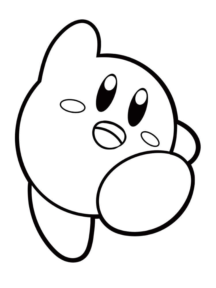 Angry Kirby Coloring Page Free Printable Coloring Pages For Kids