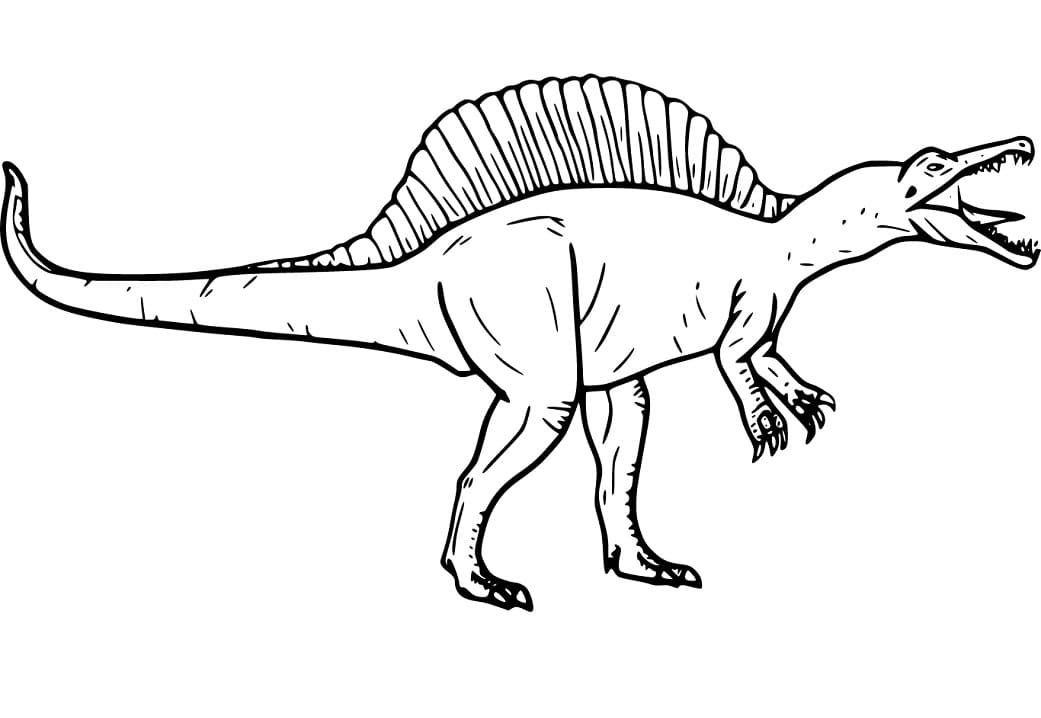 Angry Spinosaurus Coloring Page Free Printable Coloring Pages For Kids