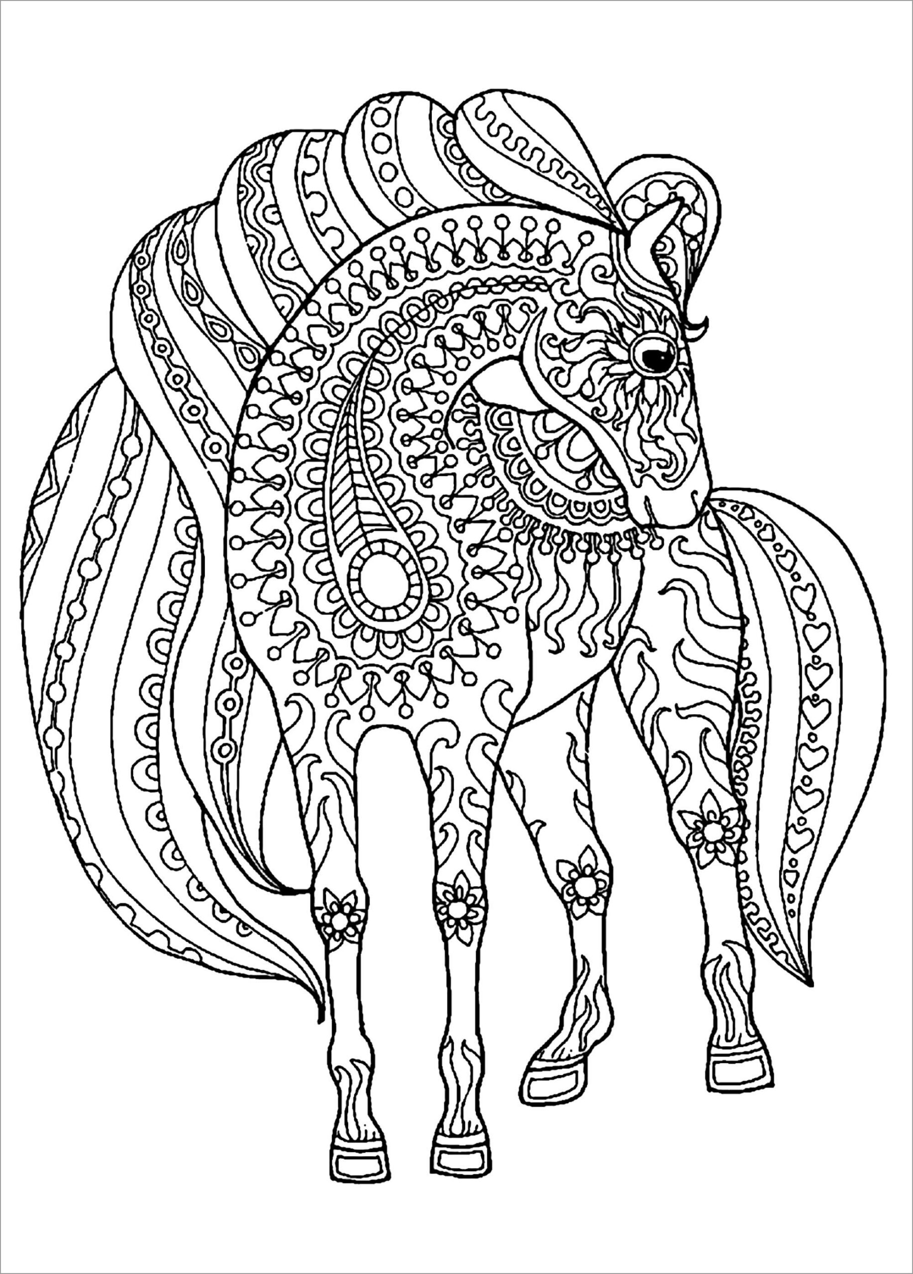 Animal Mandala Coloring Page Wolf ColoringBay