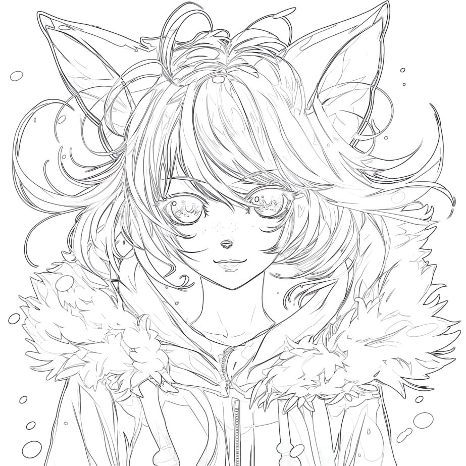 Anime Colouring Book Coloring Pages Mimi Panda