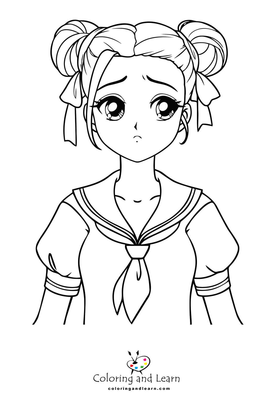 Anime Girl Coloring Pages FREE 2025 Coloring And Learn