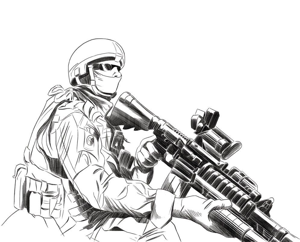 Army Soldier Coloring Page Coloring Home