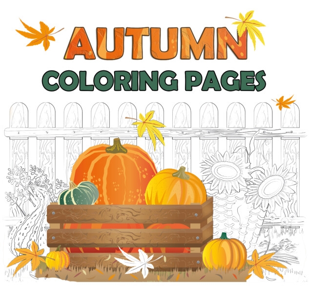 Autumn Coloring Pages Mimi Panda