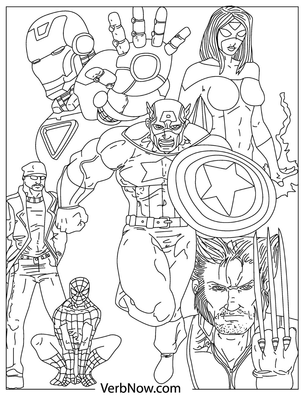 Avengers Coloring Book For Kids Coloring Pages