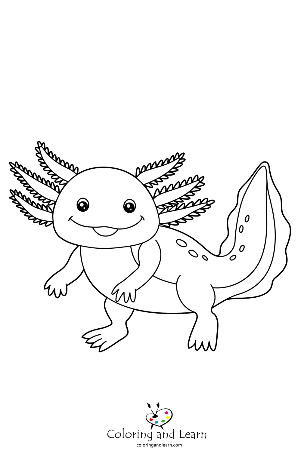 Axolotl Coloring Pages FREE 2025 Coloring And Learn