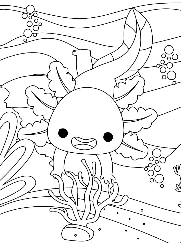 Axolotl Coloring Pages