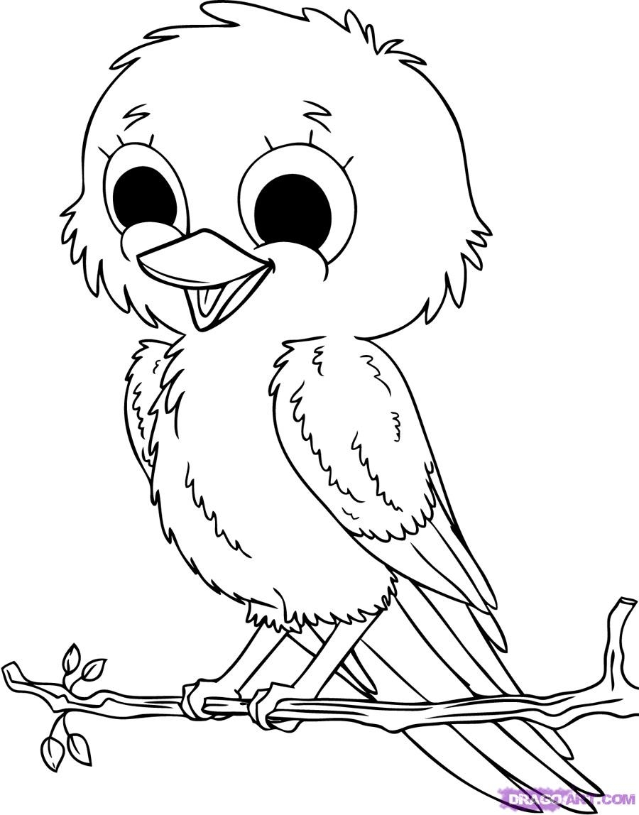 Baby Birds Coloring Pages