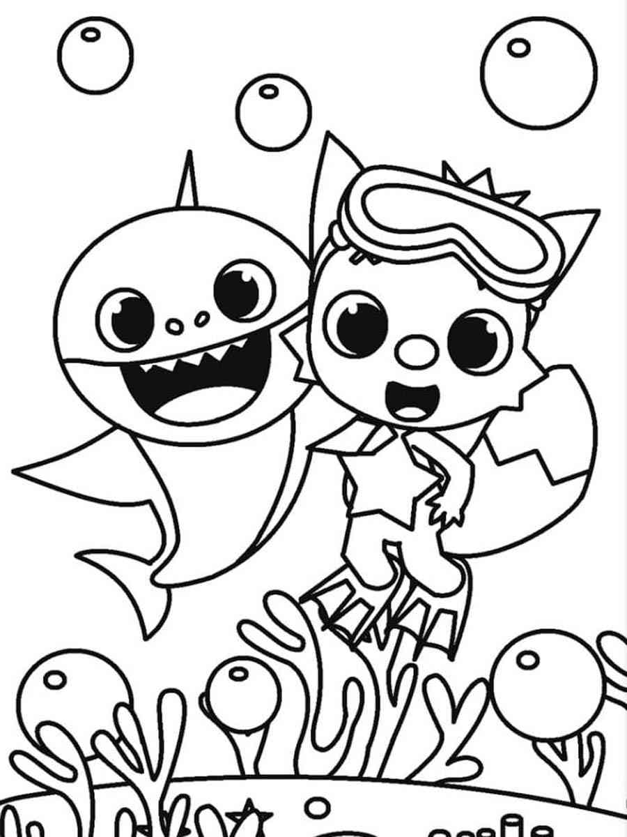 Baby Shark Coloring Pages