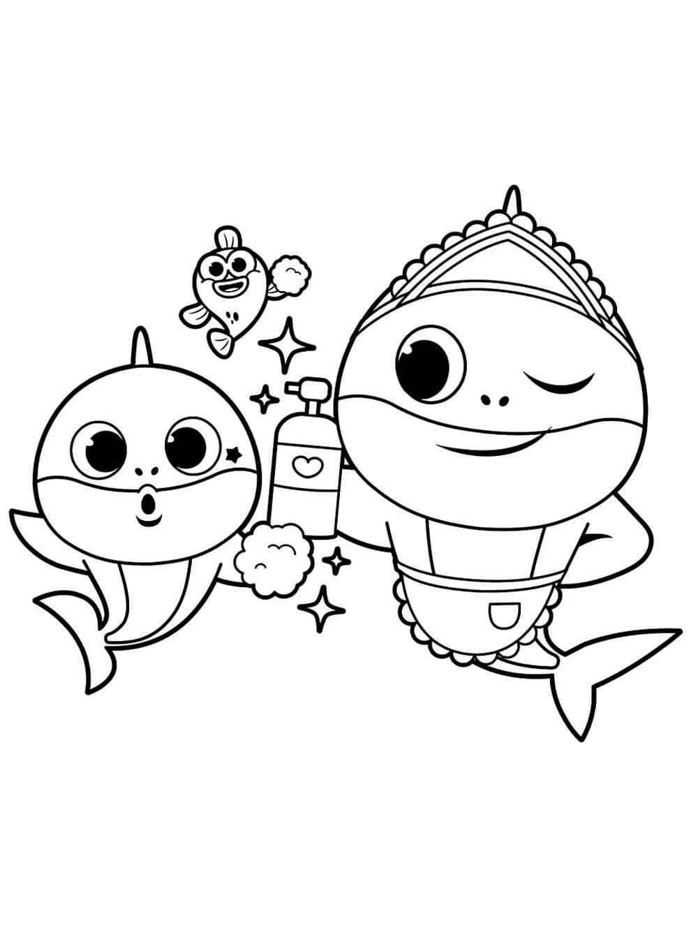 Baby Shark Coloring Pages