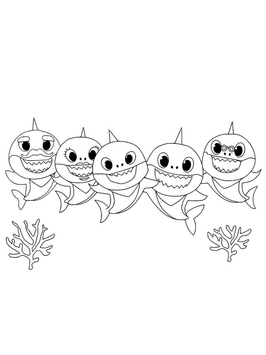Baby Shark Coloring Pages